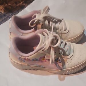 Floral Cream and Pink Sneakers Puma
